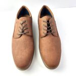 Brown Casual Canvas Lace-Up Shoes for Men