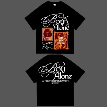 Boy Alone - Black Short Sleeve Tow