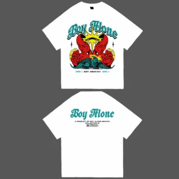 Boy Alone - White Short Sleeve